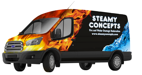 Water Damage and Mold Remediation Removal Van in Chandler